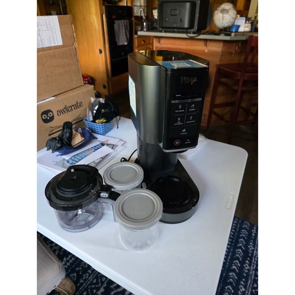 Ninja CREAMi NC301 Ice Cream Maker Black Silver 7-in-1 Frozen Treat Machine - Picture 3 of 5